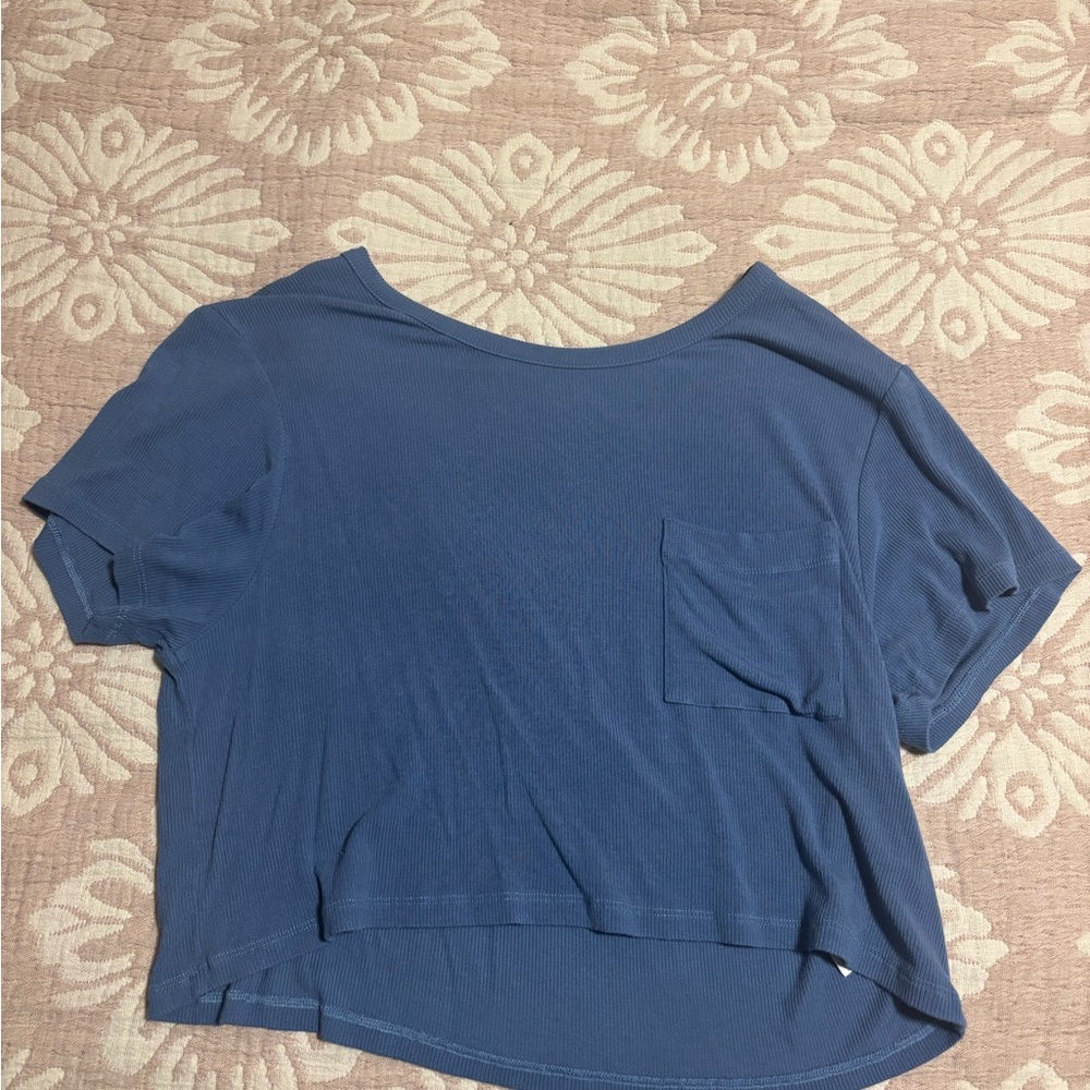 American Eagle Outfitters Blue Short Sleeve Tee